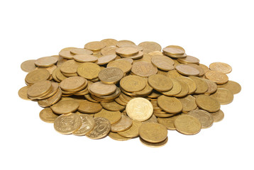 Heap of golden coins
