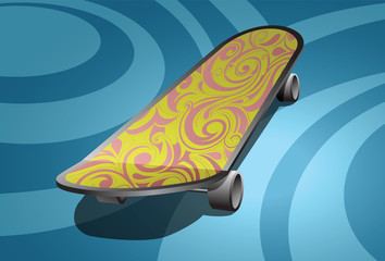 Skate board illustration