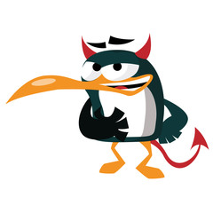 Fototapeta premium Pingouin demon