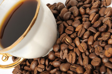 stylish coffee cup with seed