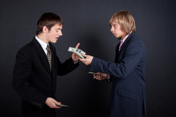 Chief pay out a salary.