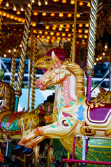 Fototapeta na wymiar Carousel ride