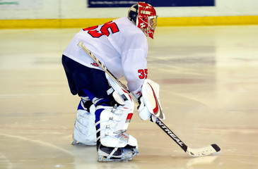 Fototapeta premium hockey goalie