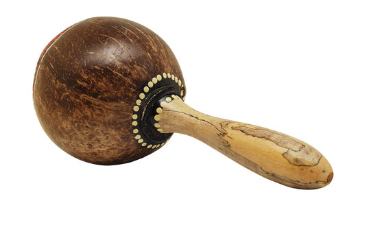 traditional maracas isolated