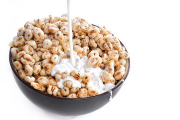 Honigpops mit Milch
