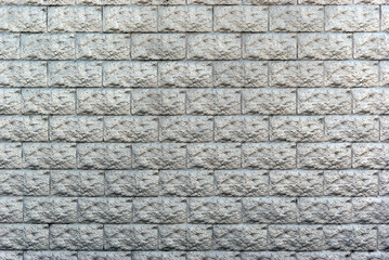 Silver wall from bricks