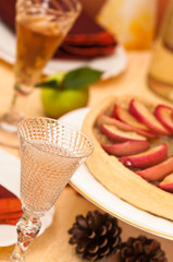 Angled Thanksgiving Table Setting