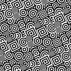 Retro black and white seamless background