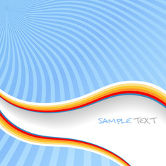 Backdrop with sun. Illustration