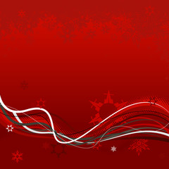 Abstract background with snowflakes. Vector