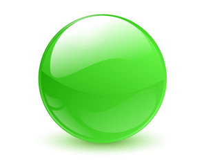 Green sphere - obrazy, fototapety, plakaty