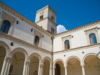 Fototapeta na wymiar Opactwo świętego Michała Archanioła. Montescaglioso. Basilicata.