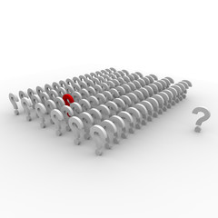 Fototapeta premium 3D question marks