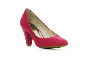 Woman shoes isolated on the white background