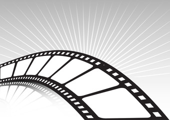 Twisted film strip and rays