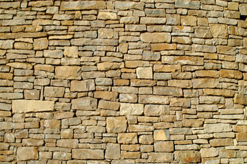 very old stonewall in the republik of ireland