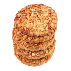 Cookies with a nut crumb.
