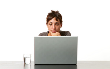 girl and computer