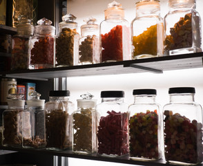 Old Dutch candy in shop window