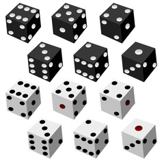 vector dice collection