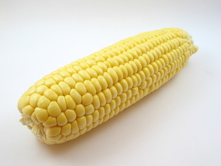 Peeled corn cob