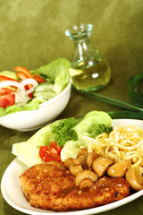 Jägerschnitzel mit Spätzle