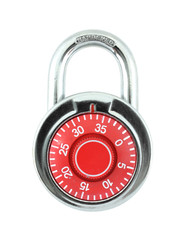 Hardened steel padlock