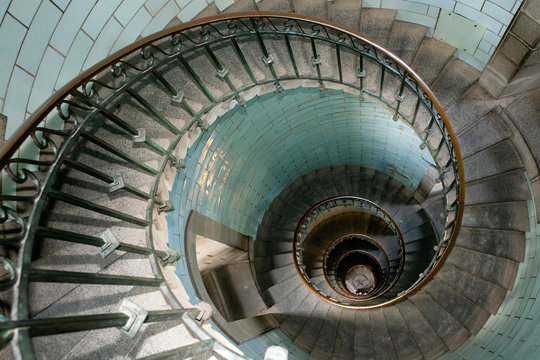 snail lighthouse staircase