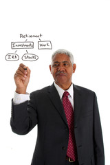 Minority Businessman Planning Retirement