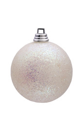 silver christmas ball