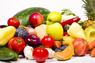 Fototapeta na wymiar Fruits and vegetable