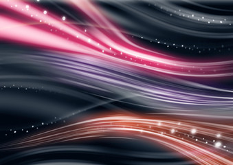 Plasma Flows And Particles. Abstract geometry background