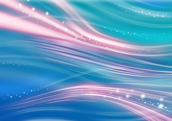 Obraz premium Plasma Flows And Particles. Abstract geometry background