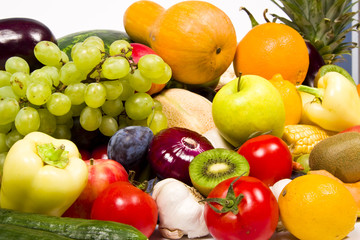Naklejka na ściany i meble Fruits and vegetable