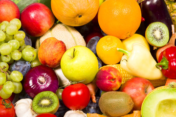 Naklejka na ściany i meble Fruits and vegetable