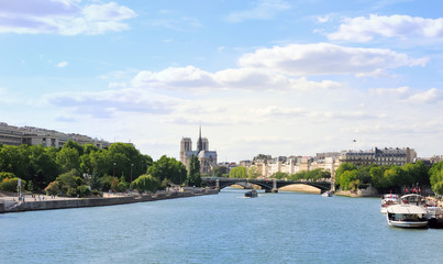 antique city view in paris Europe