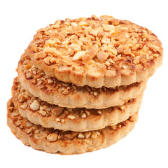 Cookies with a nut crumb.