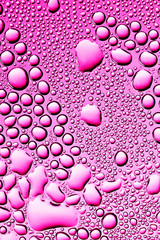 beautiful colorful drops on the glass