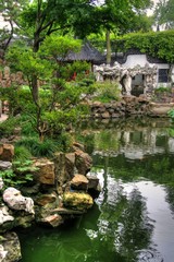 Fototapeta na wymiar Znani landmark Yuyuan Gardens w Szanghaju / Chiny
