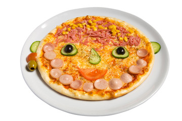 Baby menu of the restaurant isolated on background