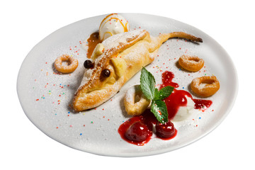 Baby menu of the restaurant isolated on background
