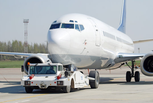 Aircraft Pushing Back