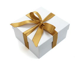 red ribbon box present gift decoration