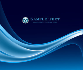 Abstract blue background vector