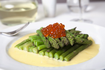 Asparagus & Salmon Roe Appetizer