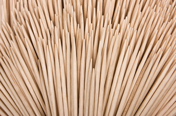wooden toothpicks as background