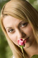 Smelling the rose