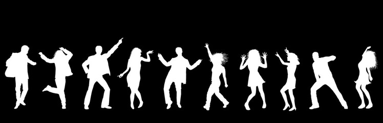 illustration - tanzende personen