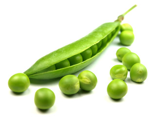 Pea isolated on white background