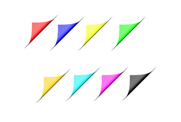 Obraz premium Curled Page Corners